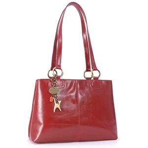 Tigi Collection Handbags Cuir Véritable Sac à Main/Sac porté épaule/Cabas Femme  Rouge - Publicité