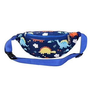 EHOTER Petit sac banane dinosaure pour enfants avec ceinture réglable pour le sport, la course à pied, le camping, Sac banane bleu - Publicité