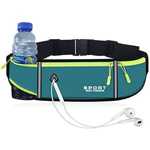 HMCEY Sacoche Banane Femme Chic Étanche Ceinture de Course Homme Sac de Taille Banane Sport Sac Pochette Running Belt avec Ceinture Réglable Prise Casque pour Randonnée,Cyclisme,Fitness(50-124,Bleu) - Publicité