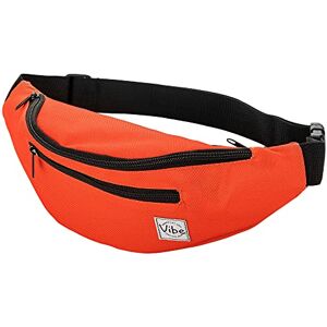 Vibe Festival Gear Sac Banane pour Homme et Femme –Plusieurs Couleurs– Sacoche Homme bandouliere Noir holographique Argent, Or pour Festivals, randonnée, Course à Pied, Cyclisme.(Orange) - Publicité