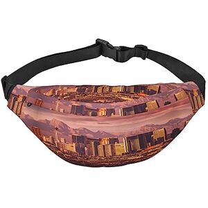 RFSHOP Sac banane pour homme et femme Motif coucher de soleil de Las Vegas, photo - Publicité