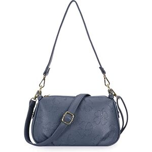 HAWEE Mode Sac à Bandoulière Femme Petit Sac a Main en Cuir PU Souple Élégant Sac Bandoulière pour Téléphone Portable Portefeuille avec 2 Bandoulières pour Vie Quotidienne Fêtes Shopping, Bleu - Publicité