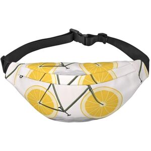 Orcow Sac banane pour homme et femme Motif feuilles de palmier Grand sac à bandoulière pour le sport, la course à pied, les voyages, Vélo orange., Taille unique, Organiseur de sac - Publicité