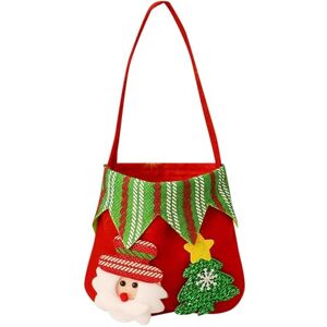 Generic Sacs pour Smartphone Sac de Noël, Sac de Course à Bonbons Brossé Sacs Sac Ceinture, rouge, Taille unique - Publicité