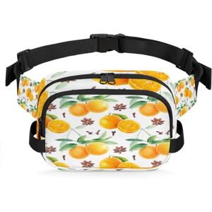 TropicalLife Sac banane avec clous de girofle orange et fruits pour femmes, hommes, filles, garçons, enfants, pour la course à pied, le sport, la randonnée, couleur, XL, Organiseur de sac - Publicité