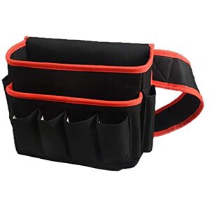 GerRit Ceinture de Pochette à Outils 6 poches 2 multifonctions oxford Etuis résistant à l'usure Tissu outil sac de rangement (Couleur : rouge, Size : 25x13x22cm) - Publicité