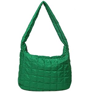 HIMS Sac à bandoulière matelassé nylon à carreaux vintage pour femmes Sac à main rembourré matelassés sacs hobo grande capacité sac à main fourre tout de couleur unie - Publicité