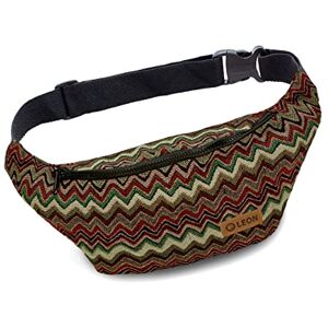 By Bers Leon Sac banane 100 % coton Fanny Pack Belly Belt Moon Bag Bumbag Boho Hippie Tribal Femme Homme,  Zikzak Multicolore, Taille unique, Sac banane à bandoulière - Publicité