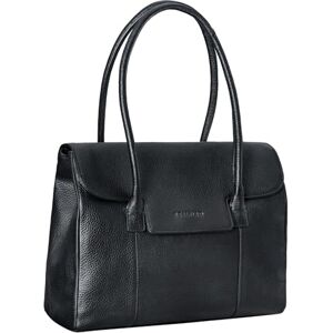 STILORD 'Carrie' Sac Cabas Cuir Femme Grand Sac à Main Vintage Sac Shopper Sac à l'Épaule Besace à Bandoulière Sac Tote Bag Bowling Handbag en Cuir Véritable, Couleur:Noir - Publicité