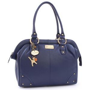 Tigi Collection Handbags Cuir Véritable Grand Sac à Main/Sac porté épaule/Cabas Femme DOCTOR Bleu - Publicité