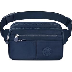 BTNEEU Sac Banane Chic pour Femme et Homme Mode Sac Ceinture Réglable Urban Sacoche Banane Poche Poitrine Sac à Bandoulière Fanny Pack Bum Bag Sac Ville pour Festivals, Sports, Voyage (Bleu Marine) - Publicité