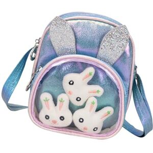 GALPADA 4 Pièces Sacs à bandoulière Sac bandoulière Sac personnalisé Foulard en Satin pour Dormir Sac à Main Petite Fille pour Enfants 6-8 Ans Portefeuille Sacs bandoulière Sac en Cuir - Publicité