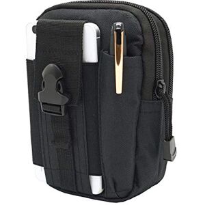 Elonglin Sac Tactique Ceinture, Sacoche Ceinture La Pochette Multifonctionnelle Molle EDC Gadget Utilitaire Téléphone Cellulaire pour Randonnée Voyage Sport Plein-air (Noir) 1 - Publicité