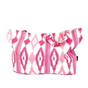 TRESMESTRES Grand Sac de Plage XXL Extra Large Famille Style Méditerranéen/Doublure à l'Intérieur / 40L Sac Cabas de Femme en Grand Format ou Grand Tote Bag pour l'Été Fuchsia, 65x40 cm - Publicité