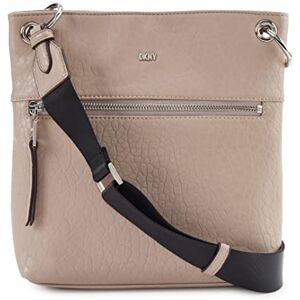 DKNY -y8r-Medium, Crossbody Femme, Lt Toffee/SLVR - Publicité