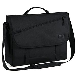 VASCHY Sac à Bandoulière Hommes, 17 Pouces Grande Sacoche Ordinateur Femmes Imperméable Sac à Épaule Cartable PC Mallette Messenger pour Travail Collège Voyage avec Bandoulière Rembourrée Noir - Publicité