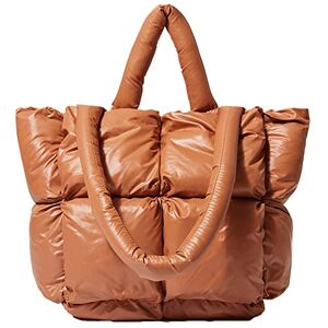 Avilego Mini sac à bandoulière matelassé pour femme Mini sacoche en duvet Sac fourre-tout chic 2022, marron - Publicité
