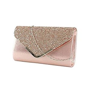 Minicloss Pochettes Enveloppe Sac de soirée avec chaîne pour femme, pochettes et Clutches Glitter Enveloppe Sac à Main avec chaîne Sac à bandoulière pour mariage fête de mariage - Publicité