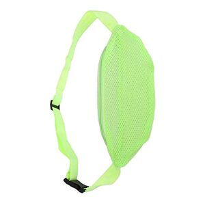 JTLB Sac de Plage en Maille, Sac Banane Respirant, Imperméable, Ceinture Réglable, Portable, Léger, pour Sports de Plein Air, Sac de Taille pour Voyage (Vert Fluorescent) - Publicité