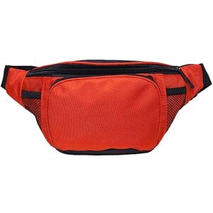 YUNZLAN Sac Banane pour Hommes et Femmes, Sac de Taille en Nylon, Sac de Ceinture Ajustable pour Les Voyages, la randonnée et Le Cyclisme (Orange) - Publicité