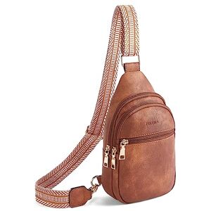 Telena Sac banane pour femme En cuir synthétique Petit sac à bandoulière Marron, Marron 3202, Sacs à dos Sling - Publicité