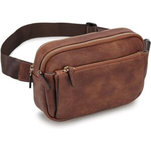 VX VONXURY Sac Banane Chic pour Femme Homme, Cuir PU Sac Ceinture Sacoche Banane Fanny Pack, Sac Banane Léger à Bandoulière avec Sangle Réglable pour la Course à Pied en Plein Air, la Randonnée - Publicité