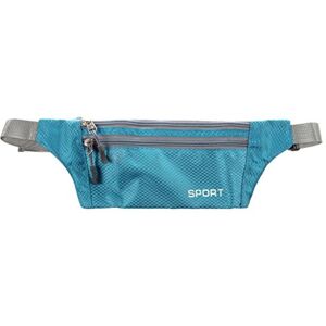 Eighosee Sac banane unisexe pour course à pied, voyage, randonnée, sport avec fermeture éclair, bleu ciel, 34cm x 12cm / 13.386 x 4.724inch - Publicité