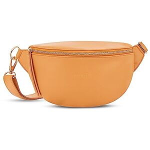 Expatrié Sac à Main pour Femmes Orange Alice Small Sac Banane en Cuir Végétal pour Festival, Voyage et Vie Quotidienne Sac à Hanche Elégant Déperlant - Publicité