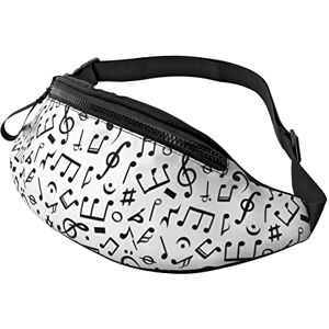 AOOEDM Music Fanny Pack Gürteltasche Mudsic Notes Hip Bum Bag Leichter Gurt Hüfttasche für Sport, Laufen, Wandern - Publicité