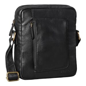 STILORD 'Ashton' Sac à Main Homme en Cuir Petit Sac Bandoulière Vintage Messenger Bag Pochette Porté à l'Épaule Sacoche Croisé Besace 9,7 Pouces Cuir Véritable, Couleur:Noir - Publicité