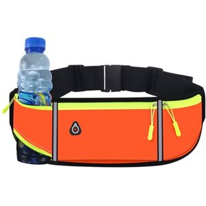 Fadcaer Ceinture De Course à Pied, Sac Banane Sport Running Belt Ceinture de Sport Ultra-légère pour la Course à Pied, Ceinture de Course à Pied réfléchissante de Course a Pied, Sport, Jogging (Orange) - Publicité