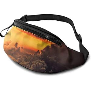 SJOAOAA Nuage Orange Ciel Coucher De Soleil Fanny Pack Mode Sac Banane, comme sur l'image, Taille unique, Sac banane - Publicité