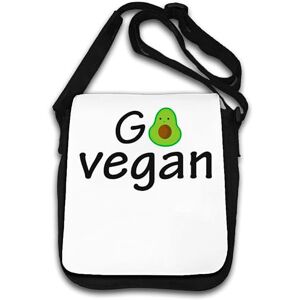 Generic Go Vegan Avocado Graphic Sac à bandoulière Blanc, blanc, Taille unique - Publicité