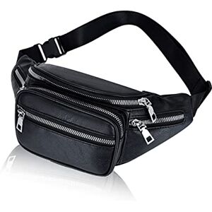 WTpin Outdoor Sport Waist Pack Fanny Pack, Sacoche Ventrale Grande Capacité, Comprend 6 Poches Zippées, Pochette de Hanche de Vacances - Publicité