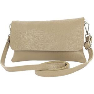 modamoda de T226 – ital. Pochette en cuir Sac à bandoulière Petit, Gris beige., s - Publicité