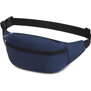 Qinlov Sacs Banane Ville De Sécurité pour Voyage Randonnée Homme Femme, ACS de Sport Vélo à Dos Waist Fanny Pack Running Outdoor Sport de Randonnée (Bleu) - Publicité