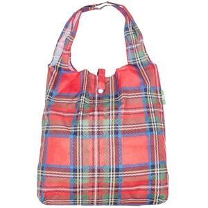 ECO CHIC Sac de courses réutilisable Cabas pliable Tote bag résistant à l'eau (Tartan) - Publicité