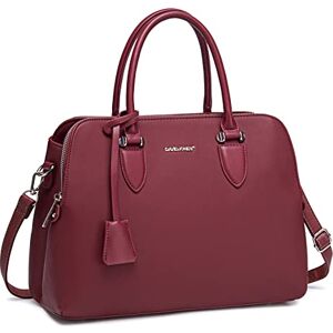 David Jones Sac à Main Femme Bugatti Cabas Fourre-Tout Cuir PU Porté Epaule Bandoulière Multi Poche Plusieurs Compartiments Travail Elégant Classique Chic Dame Rouge - Publicité