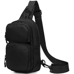 Ogetok Petit sac à bandoulière pour homme, petite poche de poitrine, sac à dos pour femme, mini sac banane à bandoulière, sac à dos à bandoulière, sac à dos pour randonnée, voyage, sport en plein air, - Publicité