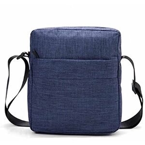 Pawleso Sac à bandoulière pour homme, 26 cm, étanche, sac à bandoulière, 3 L, pour téléphone portable, clés, bouteille d'eau, noir, bleu foncé, 10.24*7.87*2.36inch (26*20*6cm), Contemporain - Publicité