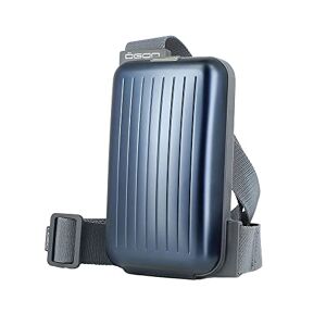ÖGON -DESIGNS- Phone Bag La banane en aluminium pratique et stylée avec portefeuille intégré (Bleu marine) - Publicité
