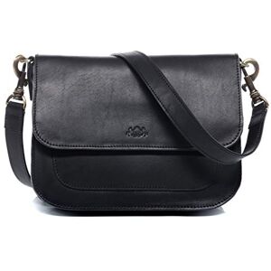 SID & VAIN Sac à Main porté épaule Fran Cuir véritable   Sac bandoulière Noir   Sac en Cuir avec Bretelle Fait à la Main - Publicité