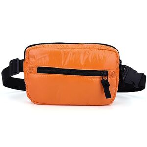 HICARRY Sac banane pour homme et femme Imperméable Sac banane élégant Avec sangle réglable Sac banane Sac bandoulière Sac banane tendance, A05-orange, Mode et loisirs - Publicité