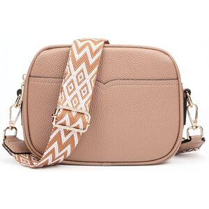 DANXIAN Petit Sac Bandoulière Femme, PU Cuir Crossbody Bag Femme Sangle Large, Sac à Bandoulière Femme Petit Sac Moderne - Publicité