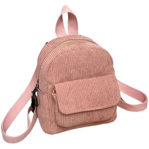 vreplrse Mini Sac à léger et Portable pour Femmes, pour des Voyages élégants, Structure Durable, Petit Sac à en Velours côtelé, Rose - Publicité