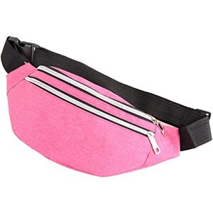 NVNVNMM Sac Banane Printemps Hommes Sac de Taille Grande capacité Utilisez Trois Poches imperméables Tissu Mode Occasionnel Pratique(Pink) - Publicité