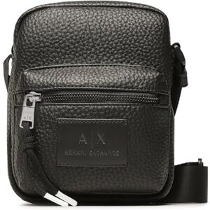 A X ARMANI EXCHANGE Pochette à bandoulière en Cuir synthétique, Homme, Noir, Medium - Publicité