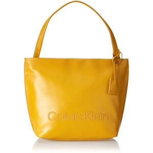 Calvin Klein CK Set NS Shopper , Fourre-Tout Femme, Jaune (Monarch Gold), OS - Publicité