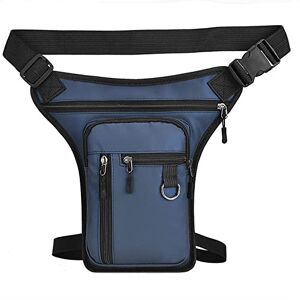 RETHPA Sacoche de Jambe Moto,Sacoche Jambe Moto Homme Sling Cross Corps for Hommes Sac à Taille Fanny Pack Drop Jambe Sac Tuyau Pochette Pochette Moto Riding Sport extérieur (Color : Blue) - Publicité