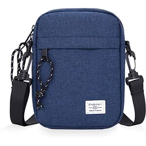 DUGEHO SacBandoulière Homme Petit Sac à Bandoulière Pour Homme Petit Sac à Bandoulière étanche Avec Fermeture éclair Pour téléphone Portable Pour Loisirs, Vacances, Excursion (Bleu) - Publicité